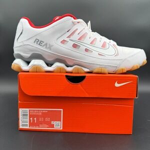 Nike Reax 8 TR Mesh Men Sz 11 Sneakers Training Shoes White Red Gum 621716 103